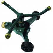 Arroseur rotatif métal 3 bras sur roues