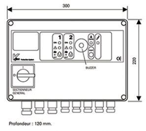 Coffret electrique de commande et de protection pour 2 pompes monophasées -  DIRECTO 2 - En vente sur Varéo Pompes