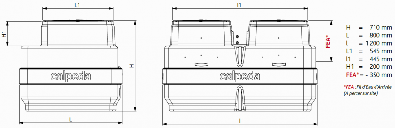 CAL500 2GQSM 50-8 V2E - FEA de 0 à 35 cm