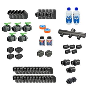 Kit plomberie D.50 - PN16 - Raccord PVC pression - Générique