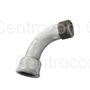Courbe 90° grand rayon mâle/femelle galva Ø 1" - Raccord galvanisé - POMPES GUINARD LOISIRS