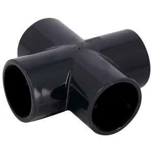Croix PVC pression à coller FF Ø90 - Raccord PVC pression - Générique
