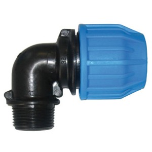 Coude 90° fileté PE Compression Ø40-1"1/2 - Raccord PE compression - Générique
