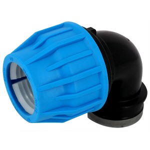 Coude 90° taraudé PE Compression Ø25-3/4" - Raccord PE compression - Générique