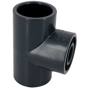 Té 90° PVC pression mixte FF Ø40-3/4" - Raccord PVC pression - Générique