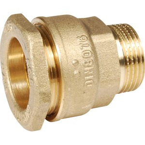Raccord fileté laiton pour tube PE Ø25-3/4" - Raccord laiton - Générique