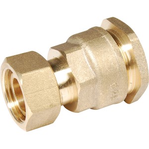 Raccord écrou prisonnier laiton pour tube PE Ø20-1/2" - Raccord laiton - Générique