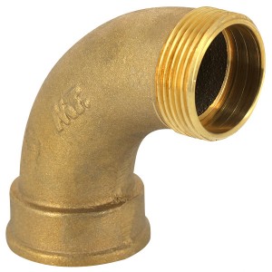 Courbe 90° grand rayon laiton à visser MF 1"1/4 - Raccord laiton - Générique