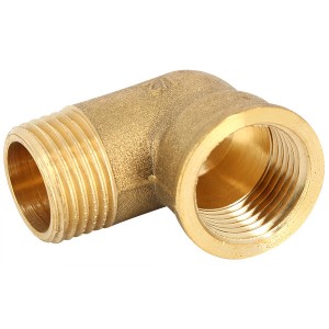 Coude 90° laiton à visser MF 1"1/2 - Raccord laiton - Générique