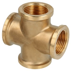 Croix laiton à visser FF 3/4" - Raccord laiton - Générique