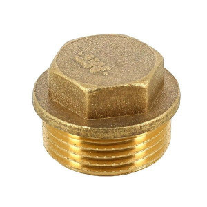 Bouchon laiton à visser M 1"1/4 - Raccord laiton - Générique