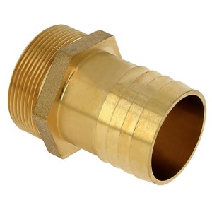 Embout cannelé fileté laiton à visser 1"1/4-Ø35 - Raccord laiton - Générique