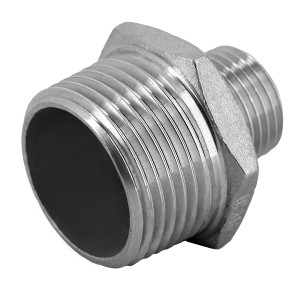 Mamelon réduit mâle inox Ø 1"1/2x1" - Raccord inox - Générique