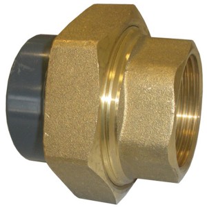 Raccord union PVC pression/écrou laiton mixte FF Ø40-1"1/2 - Raccord PVC pression - Générique