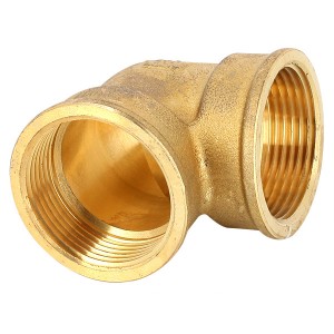 Coude 90° laiton à visser FF 3" - Raccord laiton - Générique