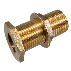 Traversée de paroi écrou libre laiton à visser 1/2" - Raccord laiton - Générique
