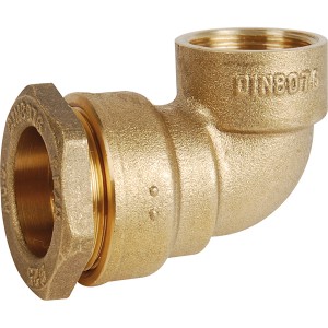 Coude 90° taraudé laiton pour tube PE Ø25-1/2" - Raccord laiton - Générique