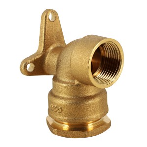 Applique murale laiton pour tube PE Ø25-1/2" - Raccord laiton - Générique