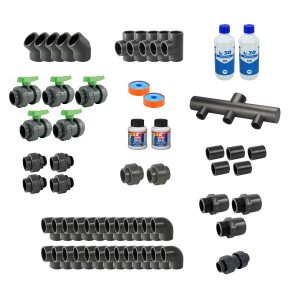 Kit plomberie D.63 - PN16 - Raccord PVC pression - Générique