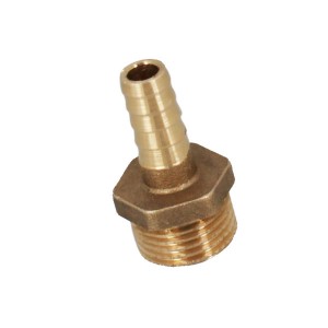 Embout cannelé fileté laiton à visser 1/2"-Ø10 - Raccord laiton - Générique