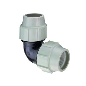 Coude 90° compression 7050 ø110 - Raccord PE compression - Plasson