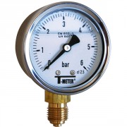 Manomètre à bain de glycérine 0-2,5 bars - Ø50 - Radial