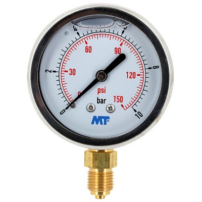  Manomètre à bain de glycérine 0-10 bars - Ø50 - Radial