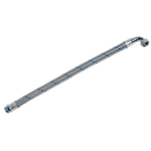flexible acier avec coude 1" - Longueur 800mm - Flexible d'alimentation - Générique