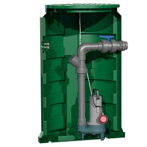 CALIDOM 2400 GQSM 50-13 - FEA de 0 à 185 cm - Station de relevage - Calpeda