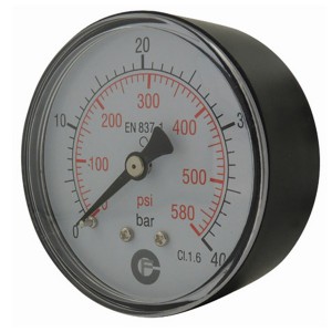 Manomètre sec 0-10 bars - Ø40 - Axial