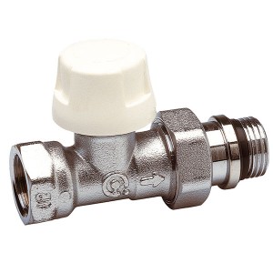 Corps thermostatique droit chromé - 3/8" - Robinetterie de radiateur - Caleffi
