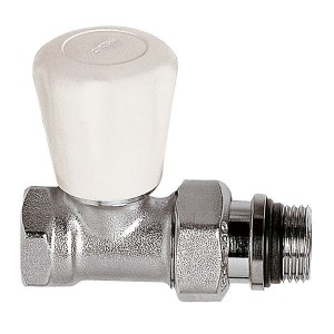 Robinet manuel - Corps droit - 1/2" - Robinetterie de radiateur - Caleffi