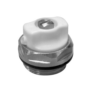 Bouchon purgeur bec orientable 1/2" - l'unité - Robinetterie de radiateur - Caleffi
