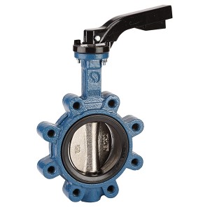 Vanne papillon fonte nickelé - Oreilles taraudées - Ø80 - Vanne et robinet métal - Sferaco