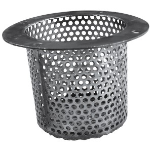 Crépine seule à brides - Inox - Ø200 - Clapet anti-retour - Sferaco