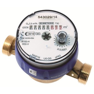 Compteur divisionnaire pré-équipé télérelevage Calibre 15 - Eau froide - MID R100