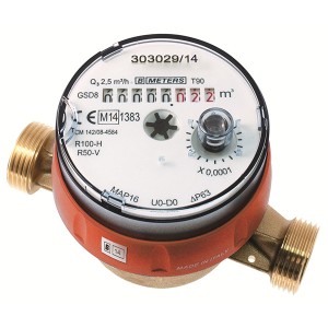 Compteur divisionnaire pré-équipé télérelevage Calibre 20 - Eau chaude - MID R100 - Compteur d'eau - Sferaco