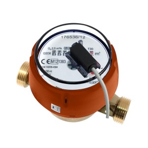 Compteur divisionnaire à émetteur d’impulsions Calibre 15 - Eau chaude - MID R100 - Compteur d'eau - Sferaco