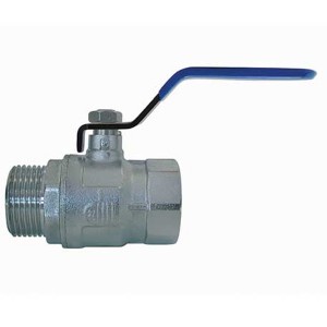 Vanne à sphère laiton - Poignée bleue - MF 1/2" - Vanne et robinet laiton - Générique