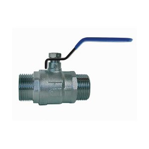 Vanne à sphère laiton - Poignée bleue - MM 1/2" - Vanne et robinet laiton - Générique