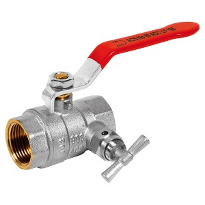 Vanne à sphère laiton à purge - FF 3/4" - Vanne et robinet laiton - Générique