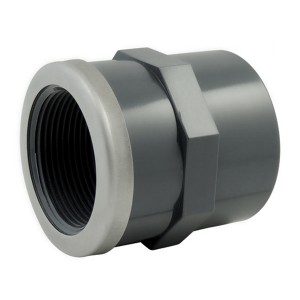 Manchon PVC pression mixte renforcé FF Ø50-1"1/2 - Raccord PVC pression - Générique