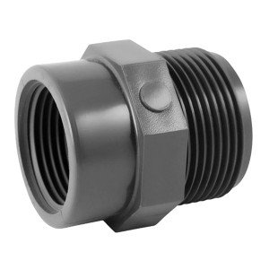 Réduction PVC pression à visser MF 1/2"-3/8" - Raccord PVC pression - Générique