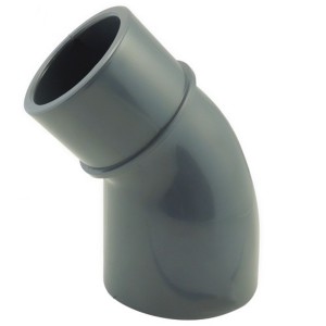 Coude 45° réduit PVC pression à coller MF Ø63-50 - Raccord PVC pression - Générique