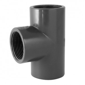 Té 90° PVC pression à visser FFF 1/2" - Raccord PVC pression - Générique