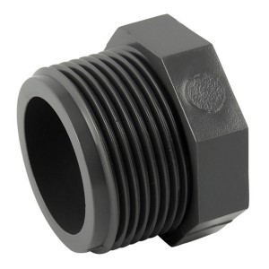 Bouchon PVC pression à visser M 4" - Raccord PVC pression - Générique