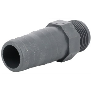 Douille cannelée prise longue PVC pression à visser M Ø20-22-1/2" - Raccord PVC pression - Générique