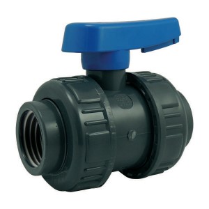 Vanne à boisseau PVC pression à visser FF Codital 3/8" - Vanne et robinet PVC - Codital