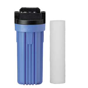 Filtre anti-impuretés 10" avec vanne intégrée 3/4" et cartouche compressée 20µ - Filtres eau domestique - Centrocom