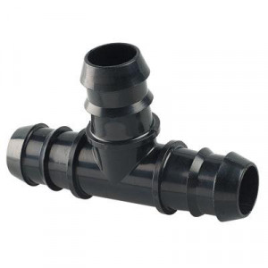 Té cannelé Ø20mm - (longueur 7cm) - Tuyau et raccord SBE -